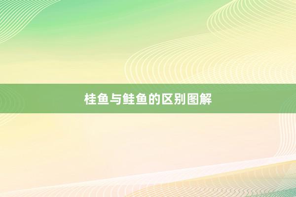 桂鱼与鲑鱼的区别图解